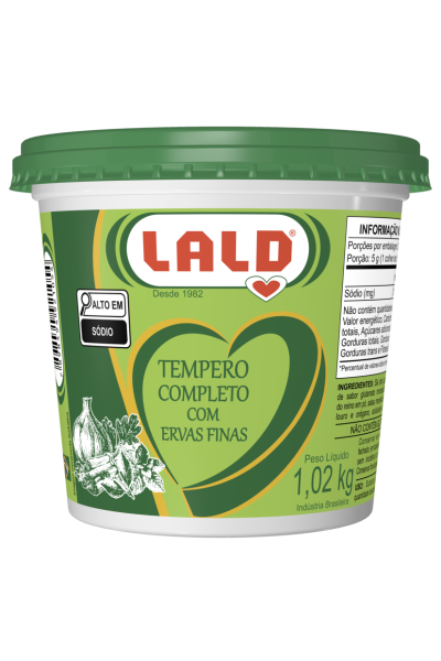 Tempero completo com ervas finas 1,02Kg